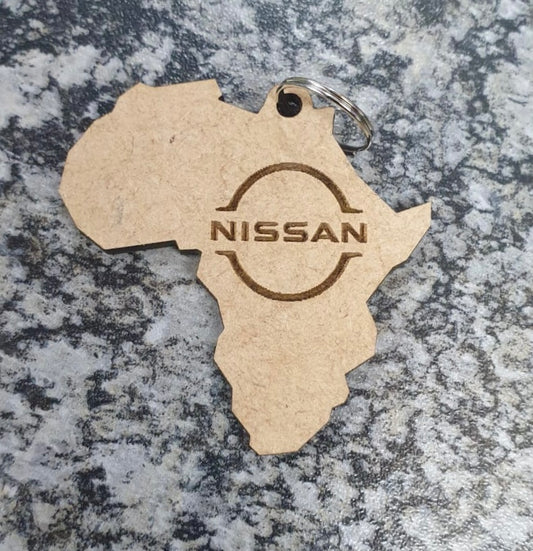 Africa laser cut keyring