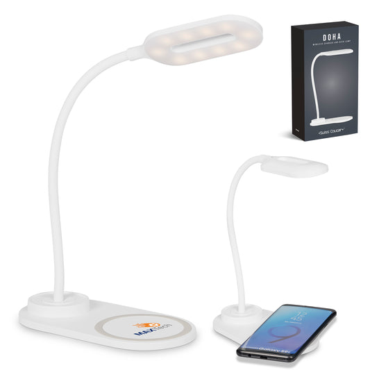 Swiss Cougar Doha Wireless Charger and Desk Lamp